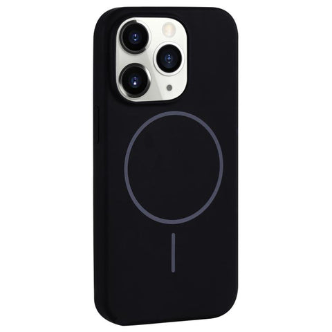 Large Hole Camera MagSafe Liquid Silicone Full Coverage Phone Case, For iPhone 12 Pro Max, For iPhone 12 Pro, For iPhone 11 Pro Max, For iPhone 11