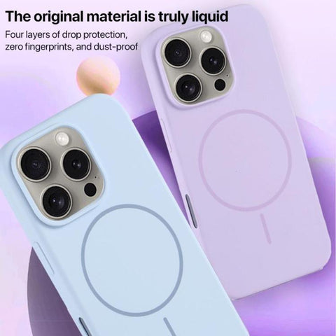 Large Hole Camera MagSafe Liquid Silicone Full Coverage Phone Case, For iPhone 14 Plus, For iPhone 14, For iPhone 14 Pro, For iPhone 14 Pro Max
