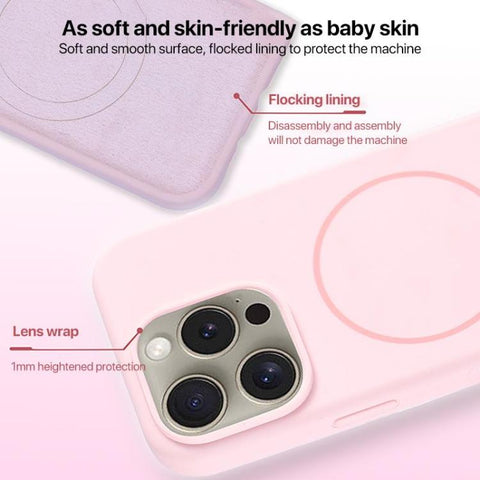 Large Hole Camera MagSafe Liquid Silicone Full Coverage Phone Case, For iPhone 12 Pro Max, For iPhone 12 Pro, For iPhone 11 Pro Max, For iPhone 11