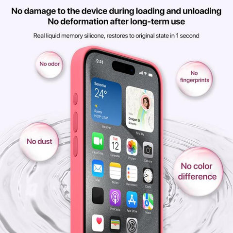 Large Hole Camera MagSafe Liquid Silicone Full Coverage Phone Case, For iPhone 16 Pro Max, For iPhone 16 Pro, For iPhone 16 Plus, For iPhone 16