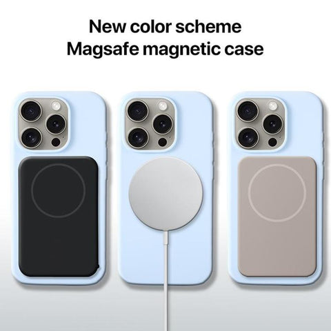 Large Hole Camera MagSafe Liquid Silicone Full Coverage Phone Case, For iPhone 11 Pro