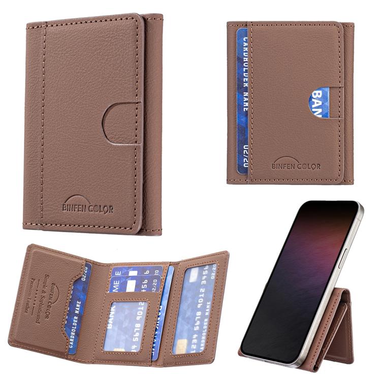 Solid Color Leather Horizontal Magnetic Wallet Card Bag Case