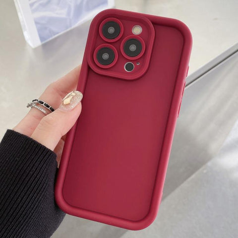 Shockproof Frame Frosted Precise Hole TPU Phone Case, For iPhone 15, For iPhone 14 Plus, For iPhone 14, For iPhone 14 Pro, For iPhone 14 Pro Max, For iPhone SE 2022 / 2020 / 8 / 7