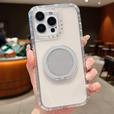 Dreamland Transparent MagSafe Holder Phone Case, For iPhone 13 Pro Max, For iPhone 13 Pro, For iPhone 13, For iPhone 12 / 12 Pro, For iPhone 12 Pro Max, For iPhone 11 Pro Max