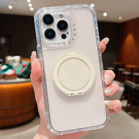 Dreamland Transparent MagSafe Holder Phone Case, For iPhone 15 Plus, For iPhone 15, For iPhone 14 Plus, For iPhone 14, For iPhone 14 Pro, For iPhone 14 Pro Max