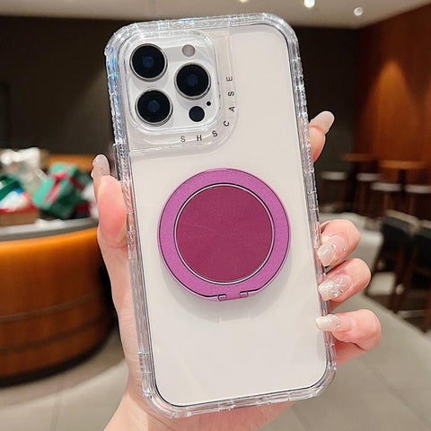 Dreamland Transparent MagSafe Holder Phone Case, For iPhone 15 Plus, For iPhone 15, For iPhone 14 Plus, For iPhone 14, For iPhone 14 Pro, For iPhone 14 Pro Max