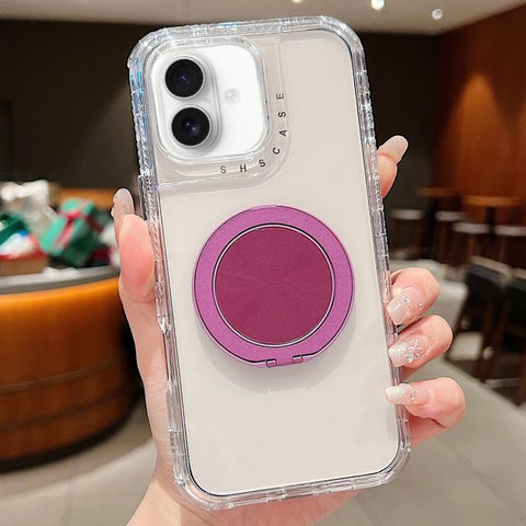 Dreamland Transparent MagSafe Holder Phone Case, For iPhone 16 Pro Max, For iPhone 16 Pro, For iPhone 16 Plus, For iPhone 16, For iPhone 15 Pro Max, For iPhone 15 Pro