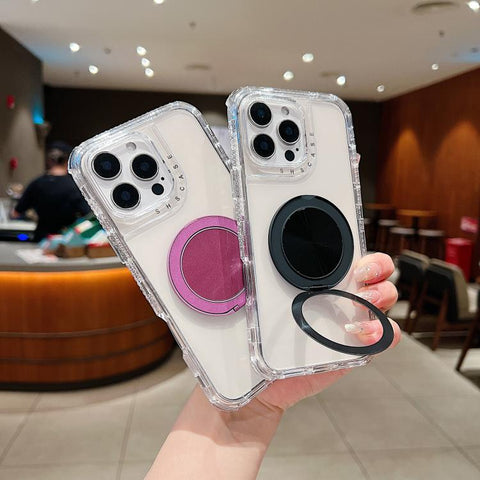Dreamland Transparent MagSafe Holder Phone Case, For iPhone 13 Pro Max, For iPhone 13 Pro, For iPhone 13, For iPhone 12 / 12 Pro, For iPhone 12 Pro Max, For iPhone 11 Pro Max