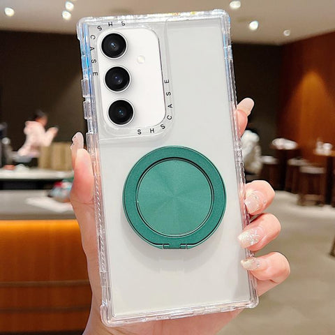 Dreamland Transparent MagSafe Holder Phone Case, For Samsung Galaxy S25 / S24 5G, For Samsung Galaxy S25+ / S24+ 5G, For Samsung Galaxy S25 Ultra / S24 Ultra 5G, For Samsung Galaxy S23 FE 5G, For Samsung Galaxy S23 Ultra 5G, For Samsung Galaxy S23+ 5G