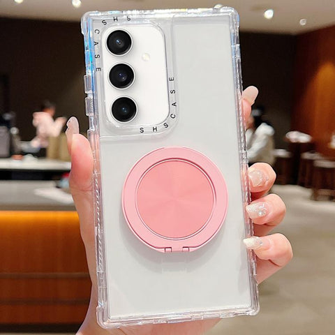 Dreamland Transparent MagSafe Holder Phone Case, For Samsung Galaxy S25 / S24 5G, For Samsung Galaxy S25+ / S24+ 5G, For Samsung Galaxy S25 Ultra / S24 Ultra 5G, For Samsung Galaxy S23 FE 5G, For Samsung Galaxy S23 Ultra 5G, For Samsung Galaxy S23+ 5G