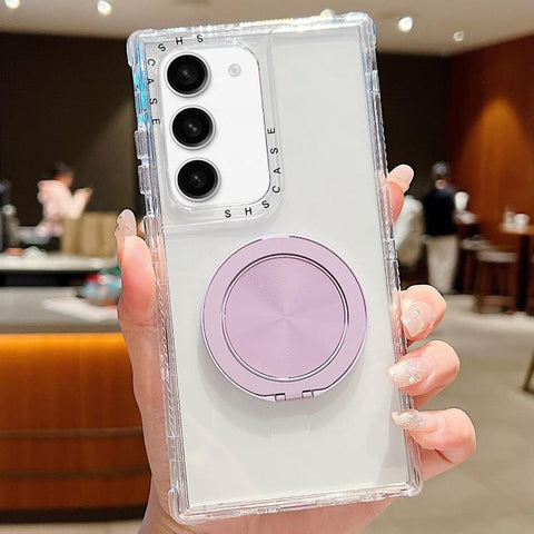 Dreamland Transparent MagSafe Holder Phone Case, For Samsung Galaxy S25 / S24 5G, For Samsung Galaxy S25+ / S24+ 5G, For Samsung Galaxy S25 Ultra / S24 Ultra 5G, For Samsung Galaxy S23 FE 5G, For Samsung Galaxy S23 Ultra 5G, For Samsung Galaxy S23+ 5G