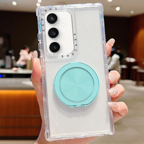 Dreamland Transparent MagSafe Holder Phone Case, For Samsung Galaxy S25 / S24 5G, For Samsung Galaxy S25+ / S24+ 5G, For Samsung Galaxy S25 Ultra / S24 Ultra 5G, For Samsung Galaxy S23 FE 5G, For Samsung Galaxy S23 Ultra 5G, For Samsung Galaxy S23+ 5G