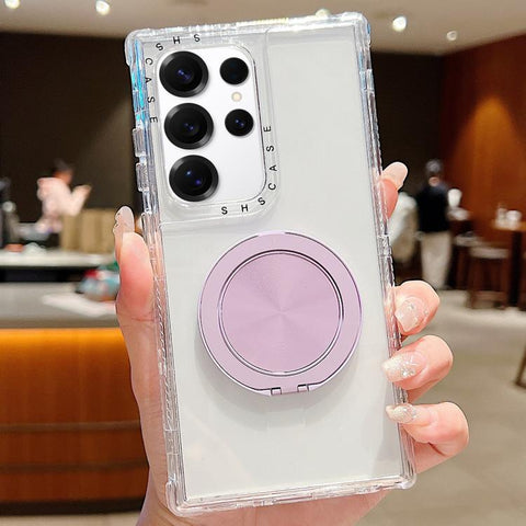 Dreamland Transparent MagSafe Holder Phone Case, For Samsung Galaxy S25 / S24 5G, For Samsung Galaxy S25+ / S24+ 5G, For Samsung Galaxy S25 Ultra / S24 Ultra 5G, For Samsung Galaxy S23 FE 5G, For Samsung Galaxy S23 Ultra 5G, For Samsung Galaxy S23+ 5G