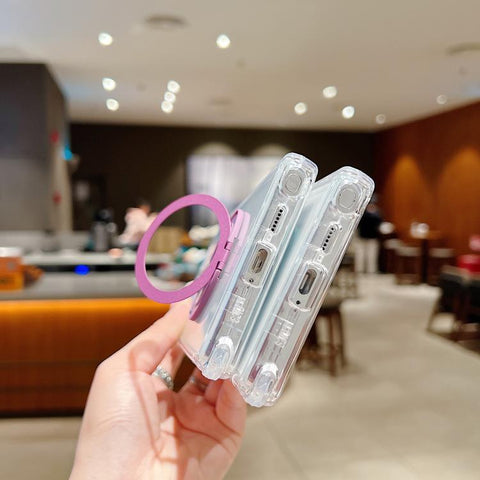 Dreamland Transparent MagSafe Holder Phone Case, For Samsung Galaxy S25 / S24 5G, For Samsung Galaxy S25+ / S24+ 5G, For Samsung Galaxy S25 Ultra / S24 Ultra 5G, For Samsung Galaxy S23 FE 5G, For Samsung Galaxy S23 Ultra 5G, For Samsung Galaxy S23+ 5G
