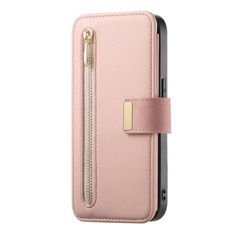 Ring Zipper Wallet RFID Blocking MagSafe Leather Phone Case, For iPhone 11 Pro Max, For iPhone 11, For iPhone 11 Pro, For iPhone X / XS, For iPhone XR, For iPhone XS Max