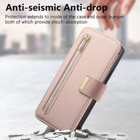 Ring Zipper Wallet RFID Blocking MagSafe Leather Phone Case, For Galaxy A36 5G, For Galaxy A16 4G / 5G, For Galaxy A55 5G, For Galaxy A54 5G