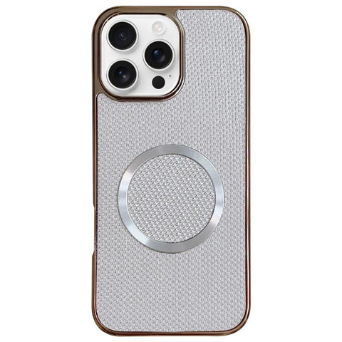 Electroplating PC Glitter Grain MagSafe Phone Case, For iPhone 18 Pro / 17 Pro, For iPhone 18 Pro Max/17 Pro Max, For iPhone 16 Pro Max, For iPhone 16 Pro, For iPhone 16 Plus, For iPhone 16, For iPhone 15 Pro Max, For iPhone 15 Pro