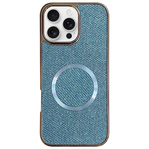 Electroplating PC Glitter Grain MagSafe Phone Case, For iPhone 18 Pro / 17 Pro, For iPhone 18 Pro Max/17 Pro Max, For iPhone 16 Pro Max, For iPhone 16 Pro, For iPhone 16 Plus, For iPhone 16, For iPhone 15 Pro Max, For iPhone 15 Pro