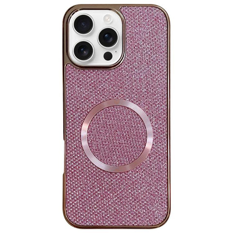 Electroplating PC Glitter Grain MagSafe Phone Case, For iPhone 18 Pro / 17 Pro, For iPhone 18 Pro Max/17 Pro Max, For iPhone 16 Pro Max, For iPhone 16 Pro, For iPhone 16 Plus, For iPhone 16, For iPhone 15 Pro Max, For iPhone 15 Pro
