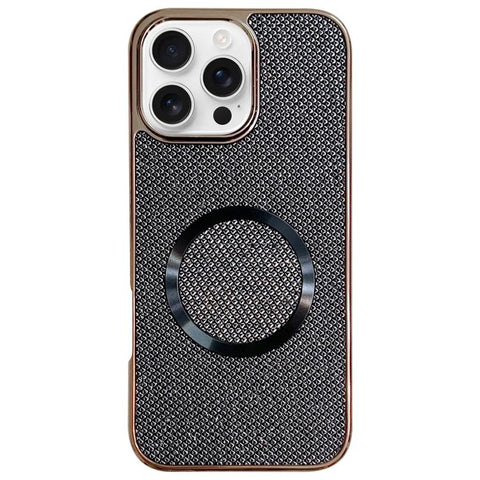 Electroplating PC Glitter Grain MagSafe Phone Case, For iPhone 18 Pro / 17 Pro, For iPhone 18 Pro Max/17 Pro Max, For iPhone 16 Pro Max, For iPhone 16 Pro, For iPhone 16 Plus, For iPhone 16, For iPhone 15 Pro Max, For iPhone 15 Pro
