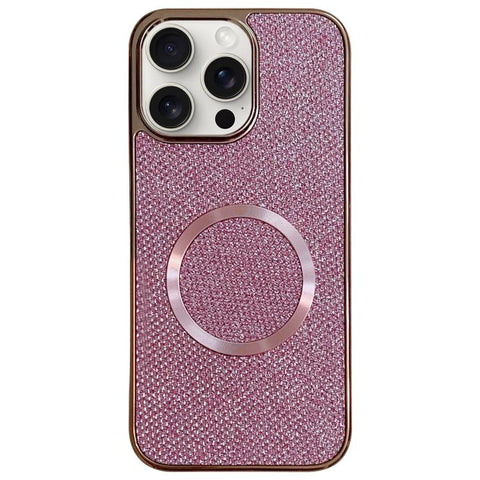 Electroplating PC Glitter Grain MagSafe Phone Case, For iPhone 18 Pro / 17 Pro, For iPhone 18 Pro Max/17 Pro Max, For iPhone 16 Pro Max, For iPhone 16 Pro, For iPhone 16 Plus, For iPhone 16, For iPhone 15 Pro Max, For iPhone 15 Pro