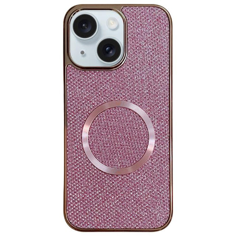 Electroplating PC Glitter Grain MagSafe Phone Case, For iPhone 15 Plus, For iPhone 15, For iPhone 14 Plus, For iPhone 14, For iPhone 14 Pro, For iPhone 14 Pro Max, For iPhone 13 Pro Max, For iPhone 13 Pro