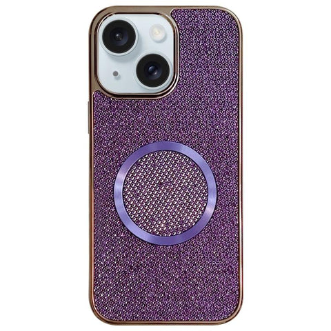 Electroplating PC Glitter Grain MagSafe Phone Case, For iPhone 15 Plus, For iPhone 15, For iPhone 14 Plus, For iPhone 14, For iPhone 14 Pro, For iPhone 14 Pro Max, For iPhone 13 Pro Max, For iPhone 13 Pro