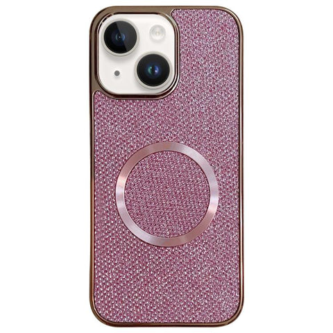 Electroplating PC Glitter Grain MagSafe Phone Case, For iPhone 15 Plus, For iPhone 15, For iPhone 14 Plus, For iPhone 14, For iPhone 14 Pro, For iPhone 14 Pro Max, For iPhone 13 Pro Max, For iPhone 13 Pro