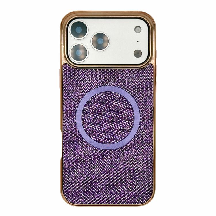 Electroplating PC Glitter Grain MagSafe Phone Case, For iPhone 18 Pro / 17 Pro, For iPhone 18 Pro Max/17 Pro Max, For iPhone 16 Pro Max, For iPhone 16 Pro, For iPhone 16 Plus, For iPhone 16, For iPhone 15 Pro Max, For iPhone 15 Pro