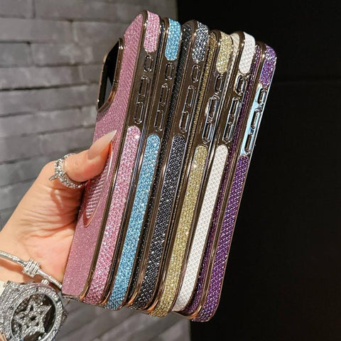 Electroplating PC Glitter Grain MagSafe Phone Case, For iPhone 18 Pro / 17 Pro, For iPhone 18 Pro Max/17 Pro Max, For iPhone 16 Pro Max, For iPhone 16 Pro, For iPhone 16 Plus, For iPhone 16, For iPhone 15 Pro Max, For iPhone 15 Pro