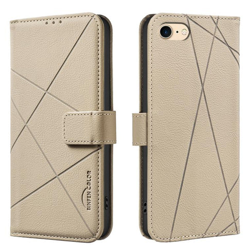 Geometric Pattern RFID Leather Phone Case, For iPhone 6 / 7 / 8 / SE, For iPhone 13 Pro Max, For iPhone 13 Pro, For iPhone 12 / 12 Pro, For iPhone 12 Pro Max, For iPhone 11 Pro Max, For iPhone 11, For iPhone 11 Pro
