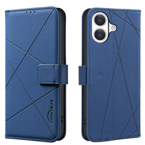Geometric Pattern RFID Leather Phone Case, For iPhone 18 Pro/17 Pro, For iPhone 18 Pro Max/17 Pro Max, For iPhone 16e / 17e, For iPhone 17, For iPhone Air, For iPhone 16 Pro Max, For iPhone 16 Pro, For iPhone 16 Plus