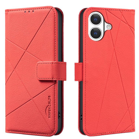 Geometric Pattern RFID Leather Phone Case, For iPhone 18 Pro/17 Pro, For iPhone 18 Pro Max/17 Pro Max, For iPhone 16e / 17e, For iPhone 17, For iPhone Air, For iPhone 16 Pro Max, For iPhone 16 Pro, For iPhone 16 Plus
