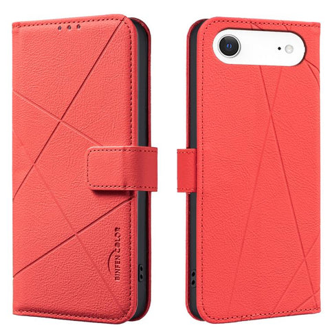 Geometric Pattern RFID Leather Phone Case, For iPhone 18 Pro/17 Pro, For iPhone 18 Pro Max/17 Pro Max, For iPhone 16e / 17e, For iPhone 17, For iPhone Air, For iPhone 16 Pro Max, For iPhone 16 Pro, For iPhone 16 Plus