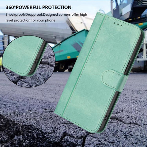 Line Splicing Buckle Retro Leather Phone Case, For Samsung Galaxy Note10, For Samsung Galaxy Note10+