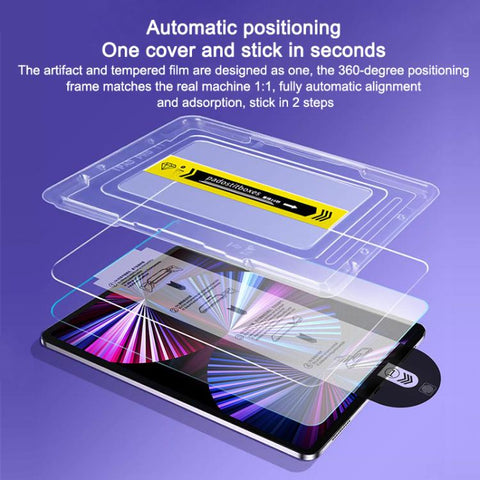 2pcs Dust-Free Easy Install HD Tempered Glass Film, For iPad 2026 / 2025 / 2022, For iPad Air 13 2026 / 2025 / 2024, For iPad Air 11 2026 / 2025 / 2024, For iPad Pro 11 2025 / 2024, For iPad Air 10.9 / iPad Pro 11, For iPad 10.2 2021 / 2020            ...