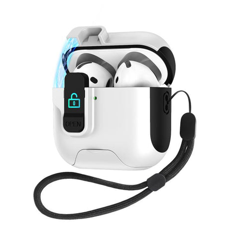Automatic Pop-up Cover Holder Earphone Case with Switch Lock, For AirPods Pro, For AirPods 2 / 1