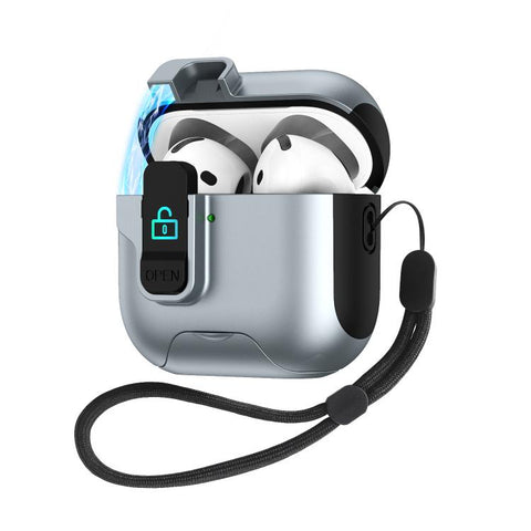 Automatic Pop-up Cover Holder Earphone Case with Switch Lock, For AirPods Pro, For AirPods 2 / 1