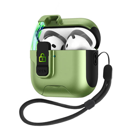 Automatic Pop-up Cover Holder Earphone Case with Switch Lock, For AirPods Pro, For AirPods 2 / 1