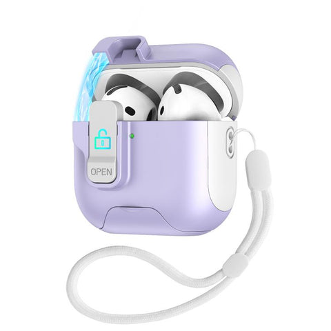 Automatic Pop-up Cover Holder Earphone Case with Switch Lock, For AirPods 5 / 4, For AirPods Pro 3, For AirPods Pro 2, For AirPods 3
