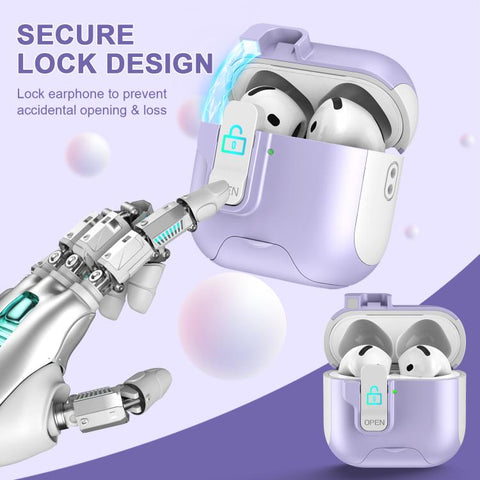 Automatic Pop-up Cover Holder Earphone Case with Switch Lock, For AirPods 5 / 4, For AirPods Pro 3, For AirPods Pro 2, For AirPods 3