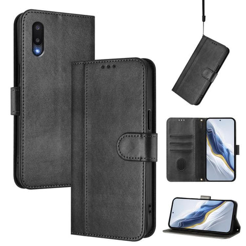 Line Splicing Buckle Retro Leather Phone Case, For Galaxy A03s 164mm, For Galaxy A03s 165.8mm, For Galaxy A03s 166mm, For Galaxy A42 5G / M42, For Galaxy A32 4G, For Galaxy A02 / M02