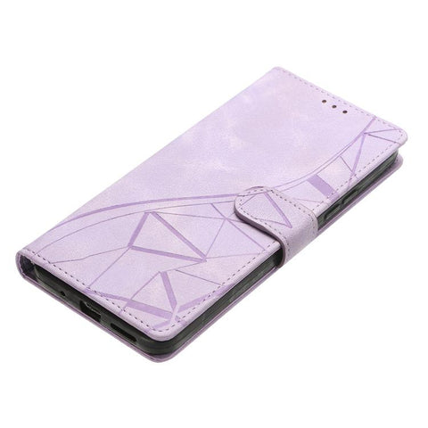 Triangles Embossed Leather Phone Case, For iPhone 14, For iPhone 14 Pro, For iPhone 14 Pro Max, For iPhone 7 / 8 / SE 2022, For iPhone 13 Pro Max, For iPhone 13 Pro, For iPhone 13, For iPhone 12 / 12 Pro