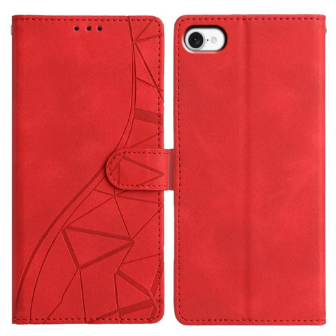 Triangles Embossed Leather Phone Case, For iPhone 14, For iPhone 14 Pro, For iPhone 14 Pro Max, For iPhone 7 / 8 / SE 2022, For iPhone 13 Pro Max, For iPhone 13 Pro, For iPhone 13, For iPhone 12 / 12 Pro