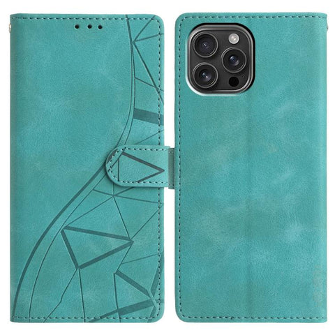 Triangles Embossed Leather Phone Case, For iPhone 14, For iPhone 14 Pro, For iPhone 14 Pro Max, For iPhone 7 / 8 / SE 2022, For iPhone 13 Pro Max, For iPhone 13 Pro, For iPhone 13, For iPhone 12 / 12 Pro