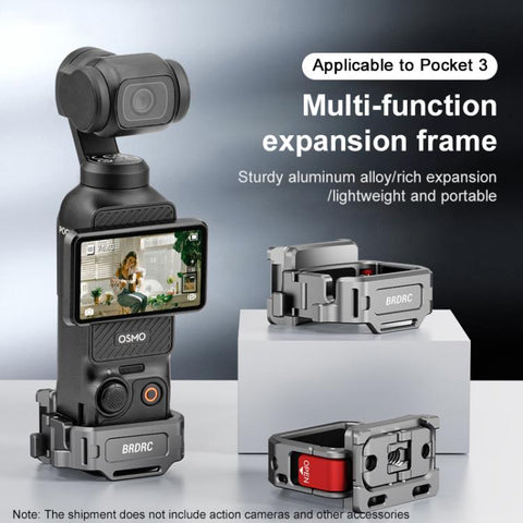 BRDRC Quick Assembly Multi-function Cold Shoe Extension Mount, For DJI Osmo Pocket 3
