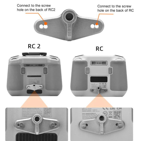 BRDRC Drone Remote Control Adapter Base Bicycle Holder, For DJI RC / RC 2