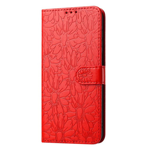 Daisy Embossed Leather Phone Case, For Samsung Galaxy A72, For Samsung Galaxy A52 5G, For Samsung Galaxy A32 5G, For Samsung Galaxy A02s EU Edition