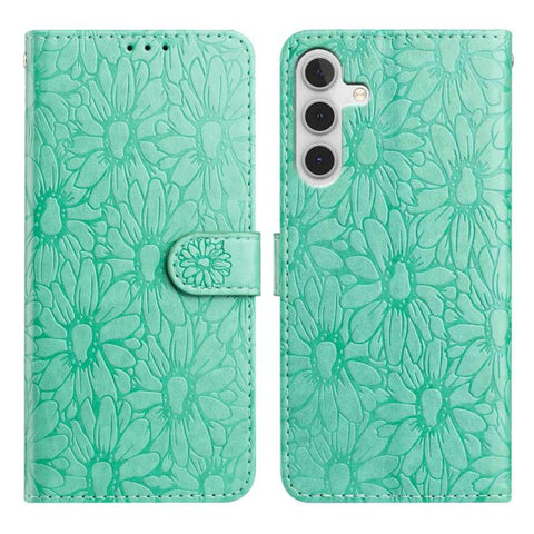 Daisy Embossed Leather Phone Case, For Samsung Galaxy A26 5G, For Samsung Galaxy A36 5G, For Samsung Galaxy A16 4G / 5G, For Samsung Galaxy A15 5G