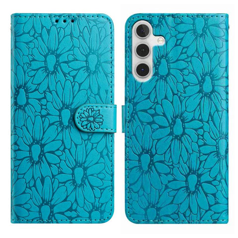 Daisy Embossed Leather Phone Case, For Samsung Galaxy A26 5G, For Samsung Galaxy A36 5G, For Samsung Galaxy A16 4G / 5G, For Samsung Galaxy A15 5G